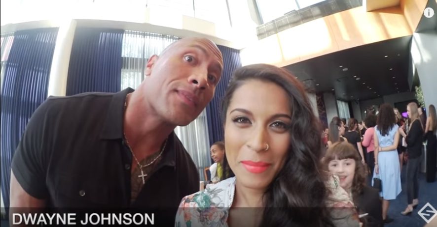 lilly singh motivational story, lilly singh story, lilly meet rock dwane johnson, lilly with rock