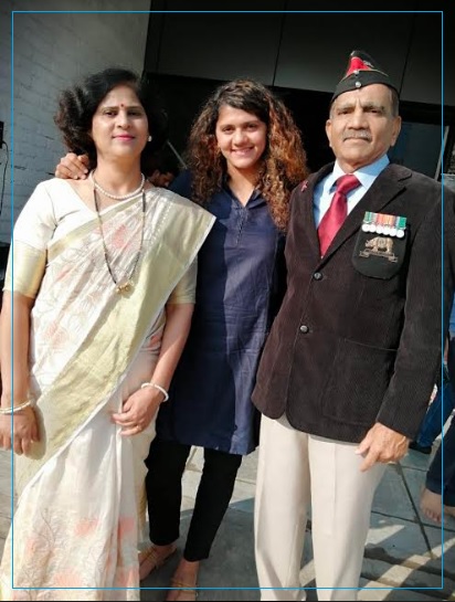 Rashmi Palande With Her Mother and Father